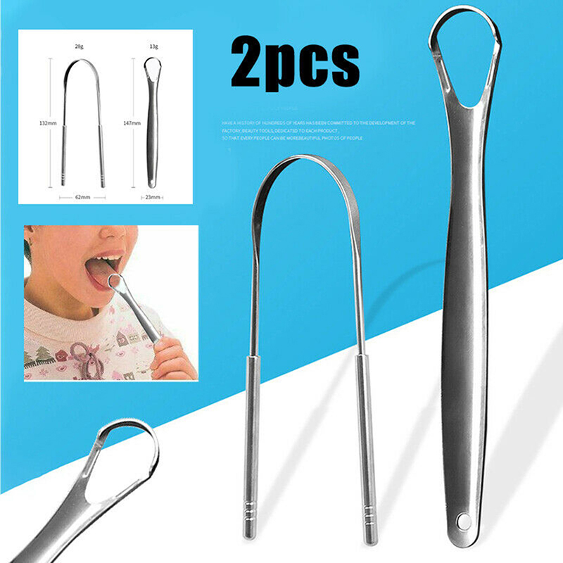 Tongue Scraper Metal - 2pcs U Type Tongue Scraper Stainless