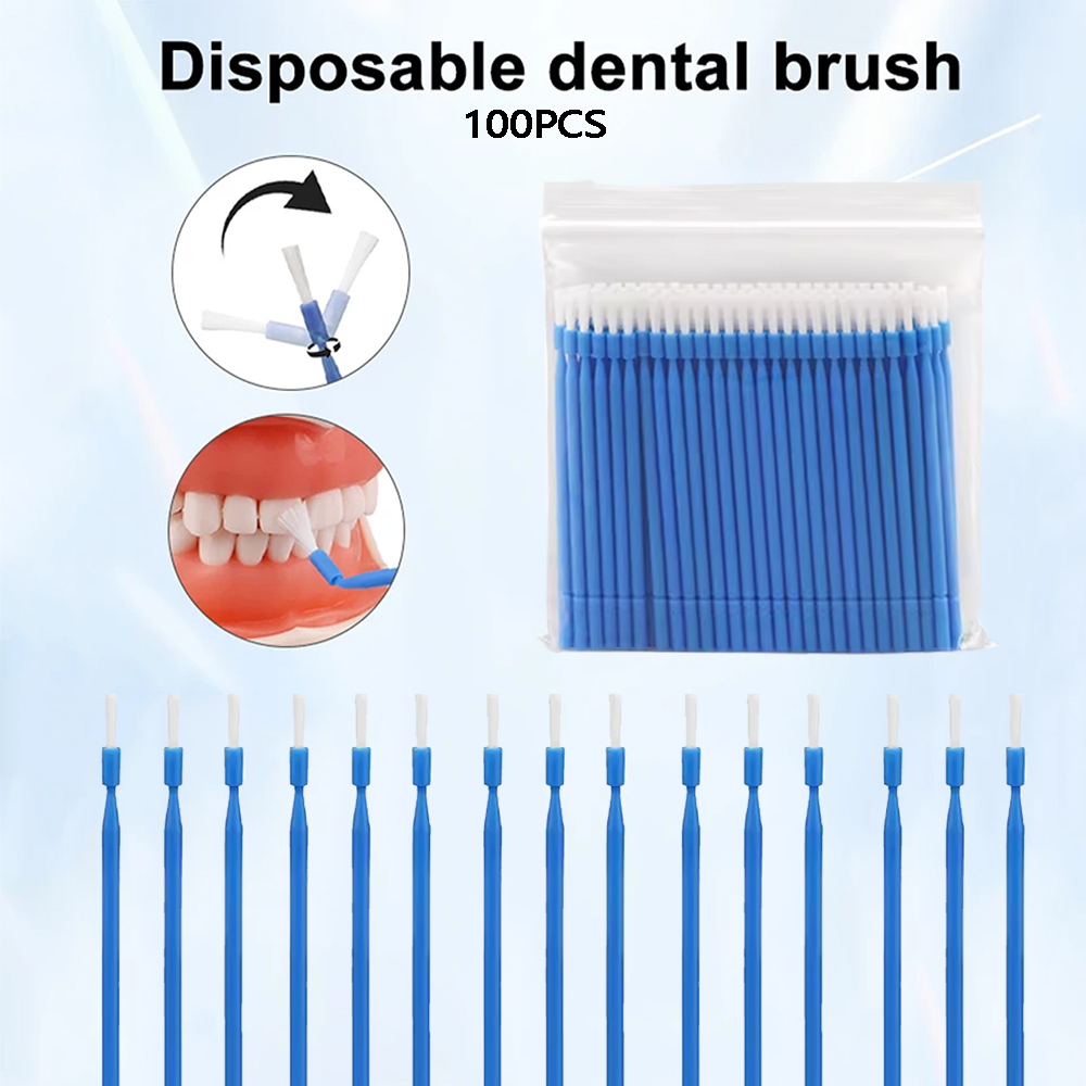 Teeth Whitening Home - 100Pcs Dental Disposable Micro Brush Applicators