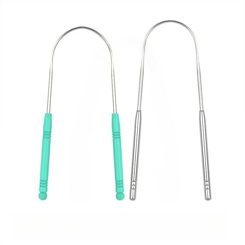 Tongue Scraper Metal - 50Pcs Tounge Scrapers Stainless Steel Fresh