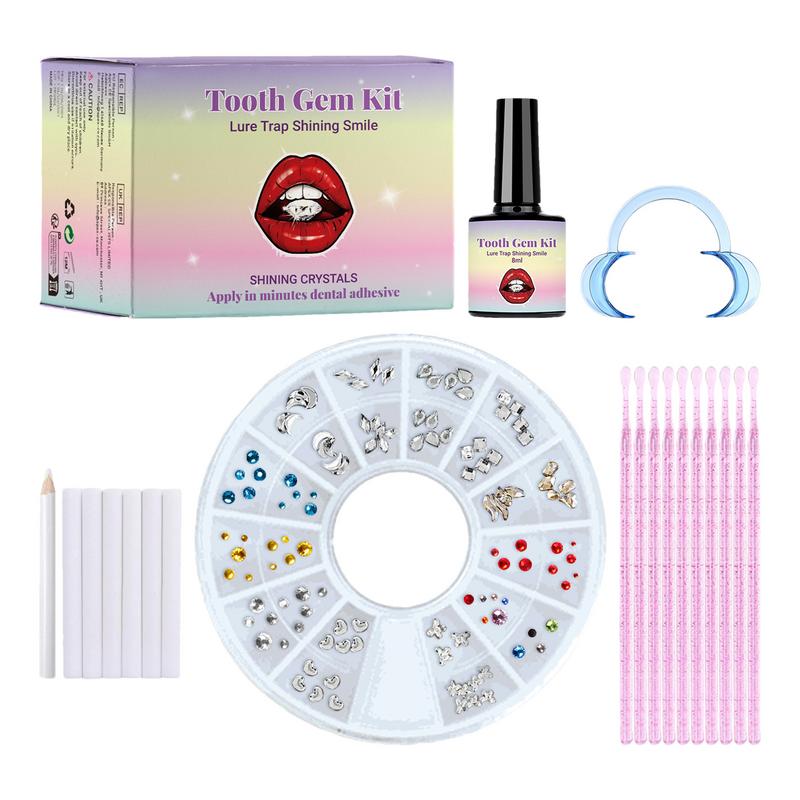 Tooth Gem Kit - Teeth Shiny Stickers Tooth Crystals Diamonds