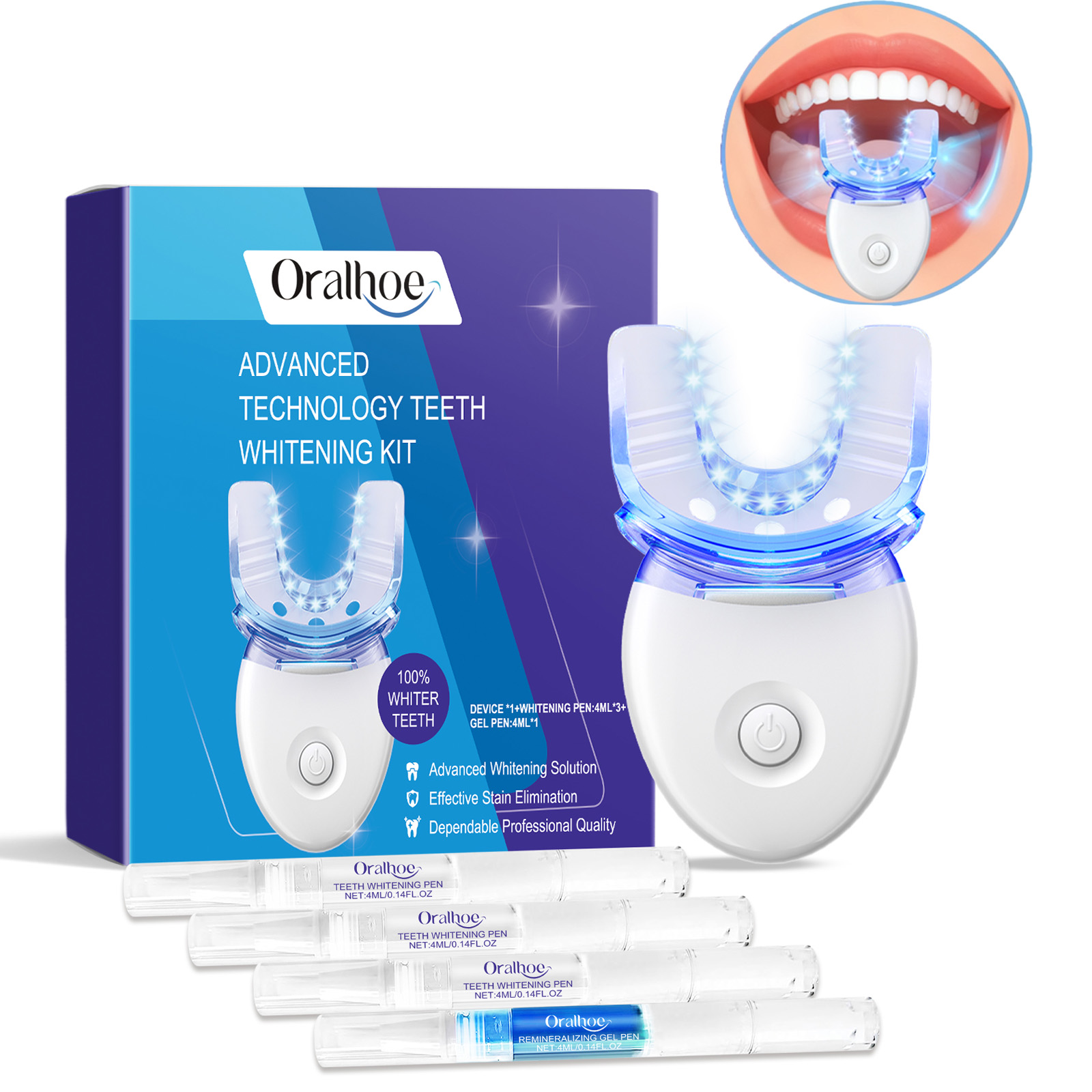 Teeth Whitening With Blue Light - Professional Teeth Whitening LED Light Kit
