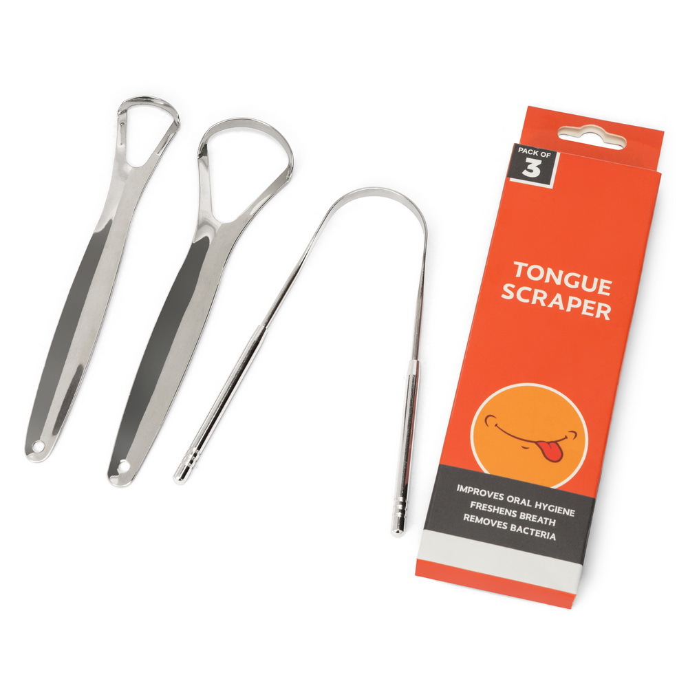 3 Pcs/Pack Metal Tongue Scrape - Tongue Scraper Metal review and price