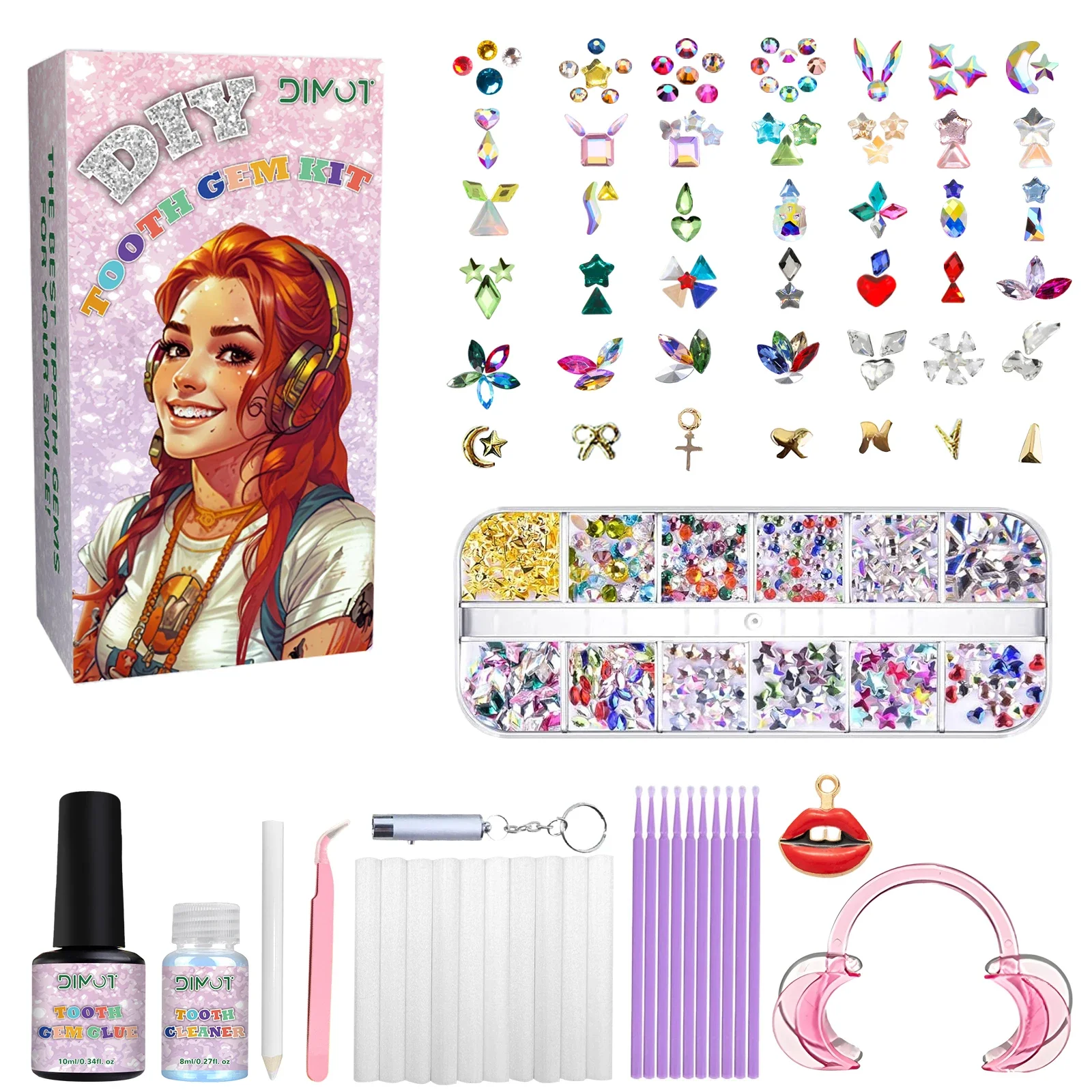 Tooth Jewelry Kit DIY Teeth Ge - Tooth Gem Kit review and price
