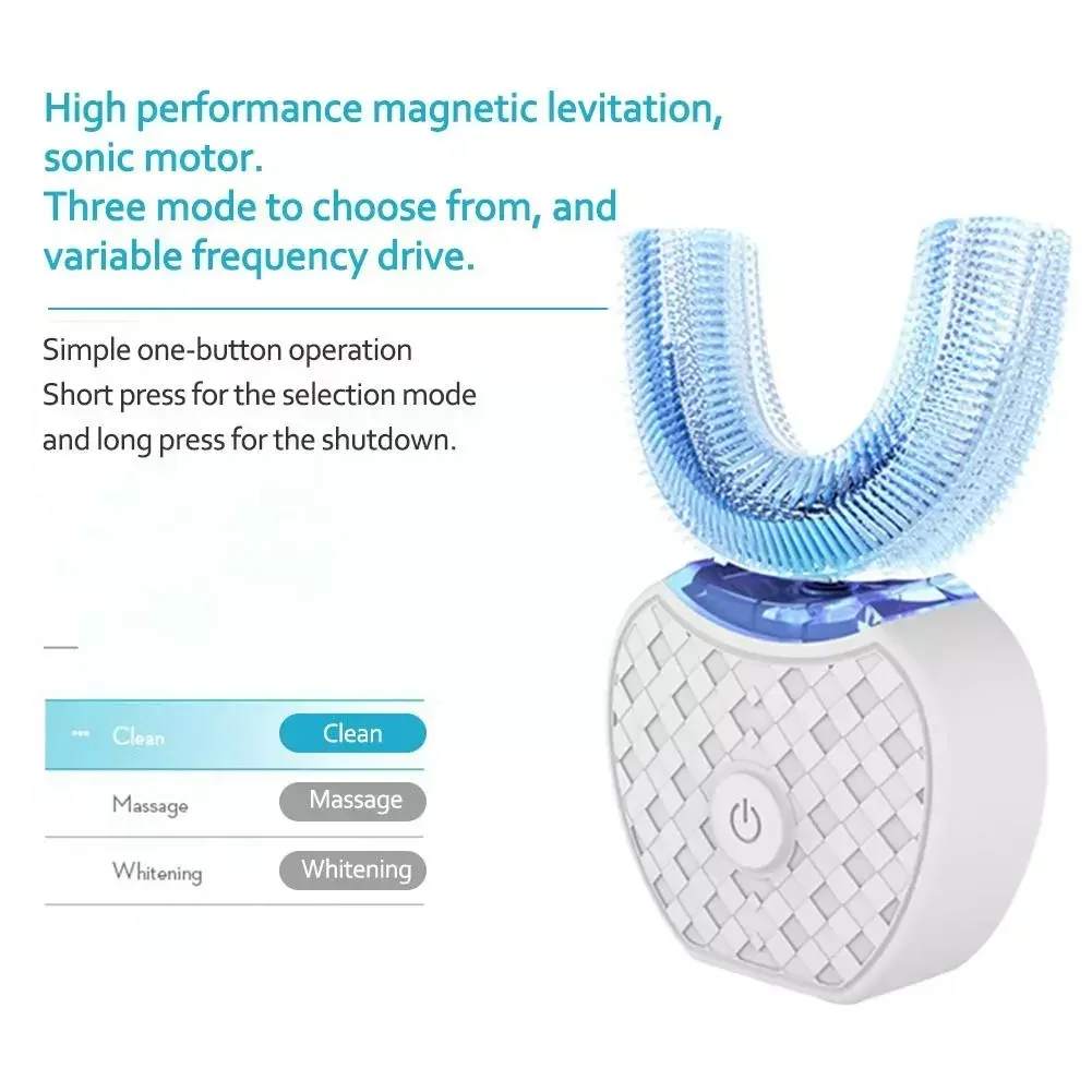 Ultrasonic Electric Toothbrush - Teeth Whitening With Blue Light review and price
