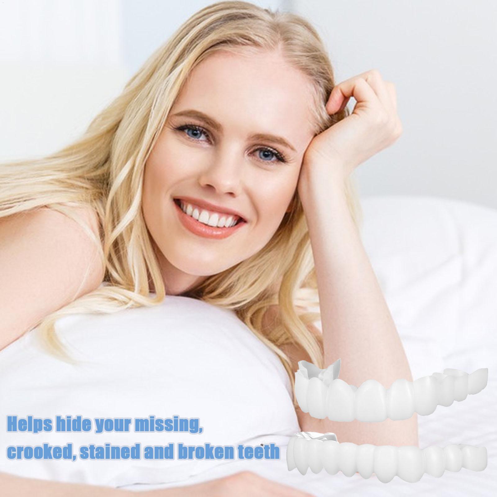 Dental Upper Lower Fake Teeth  - Teeth Whitening Veneers review and price