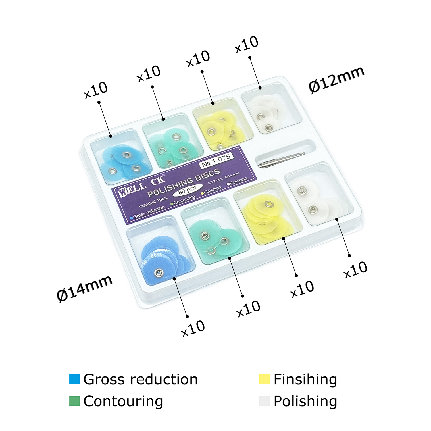 WELL CK 40/80Pcs Dental Polish - Teeth Whitening Home review and price