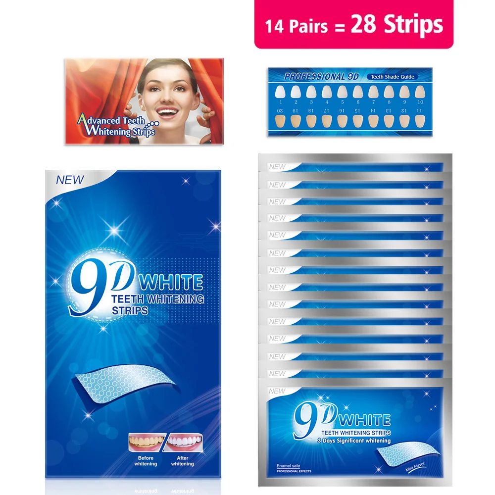 Fast Acting 3D 5D 9D Teeth Whi - Whitening Strip 3D review and price