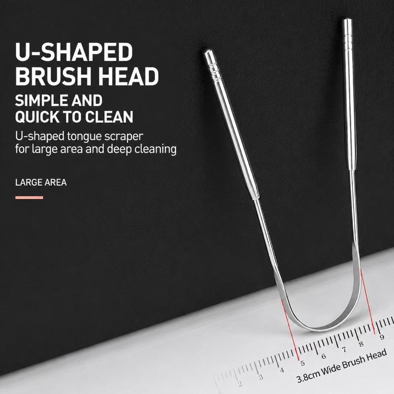 Rose Gold U-shaped Stainless S - Tongue Scraper Metal review and price