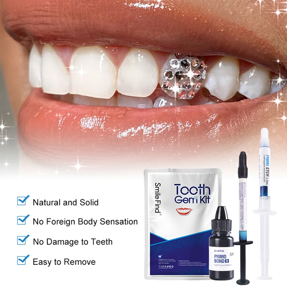 Tooth Gem Kit Glue Professiona - Tooth Gem Kit review and price