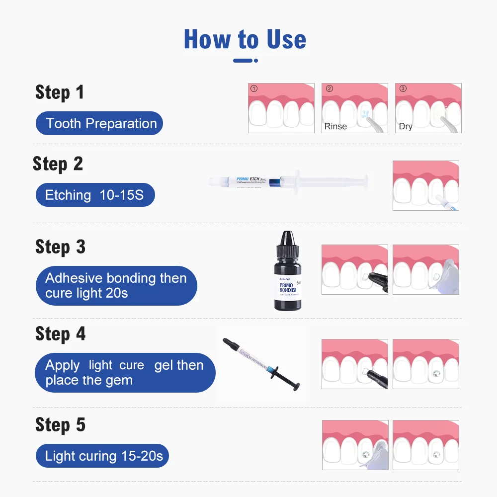 Tooth Gem Kit Glue Professiona - Tooth Gem Kit review and price