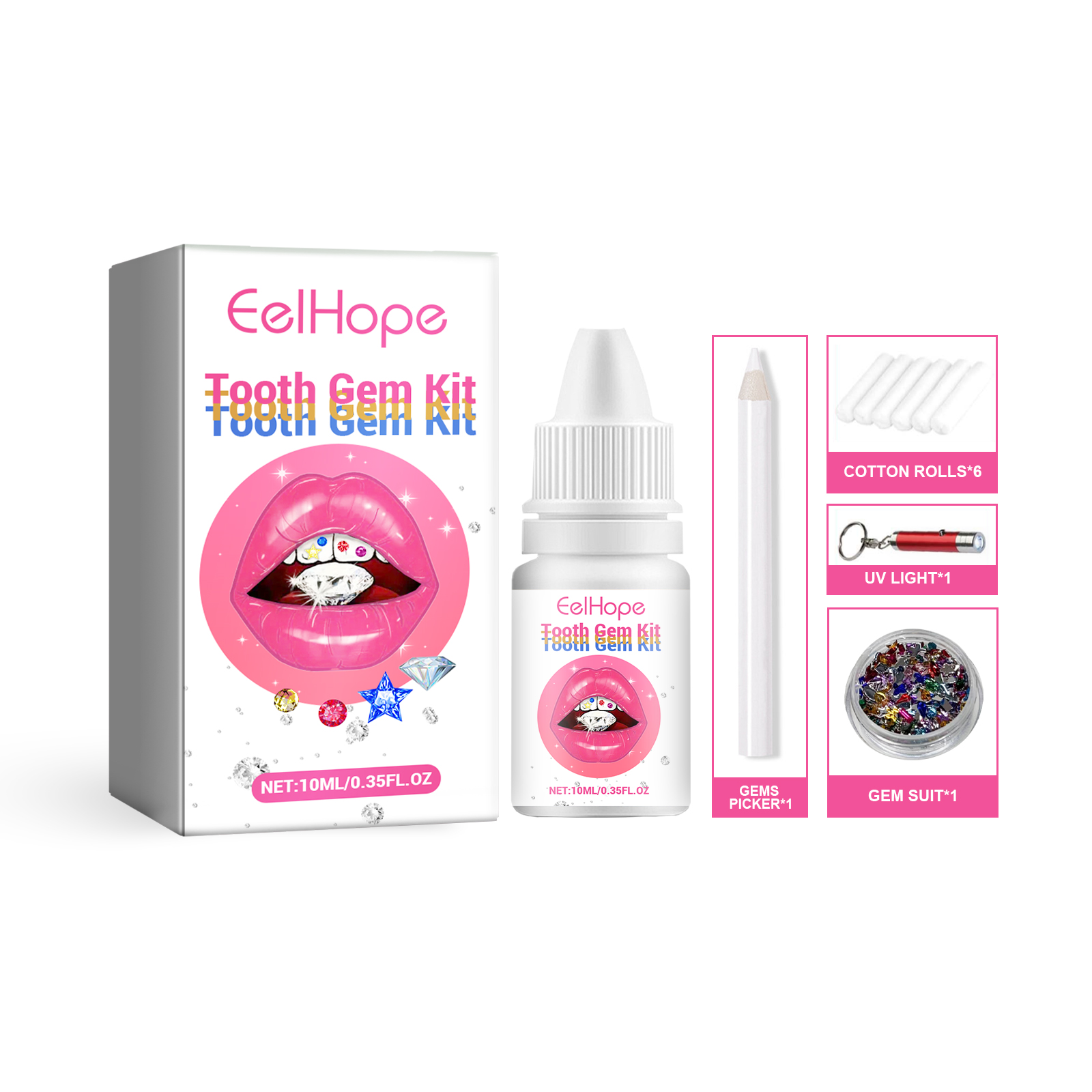 DIY Tooth Gems Kit With Glue A - Tooth Gem Kit review and price