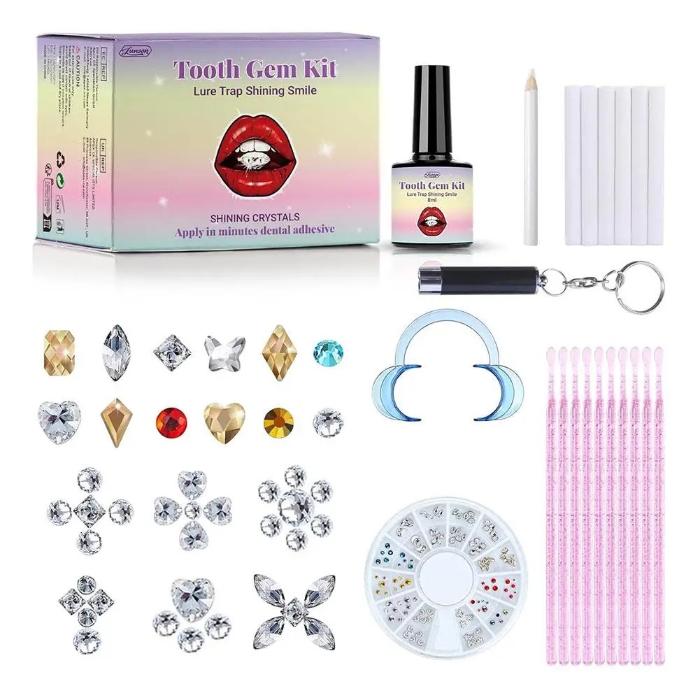 DIY Teeth Gems Kit Clear Preci - Tooth Gem Kit review and price