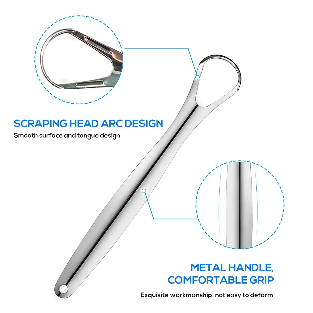 Premium 1pcs/3pcs Metal Tongue - Tongue Scraper Metal review and price
