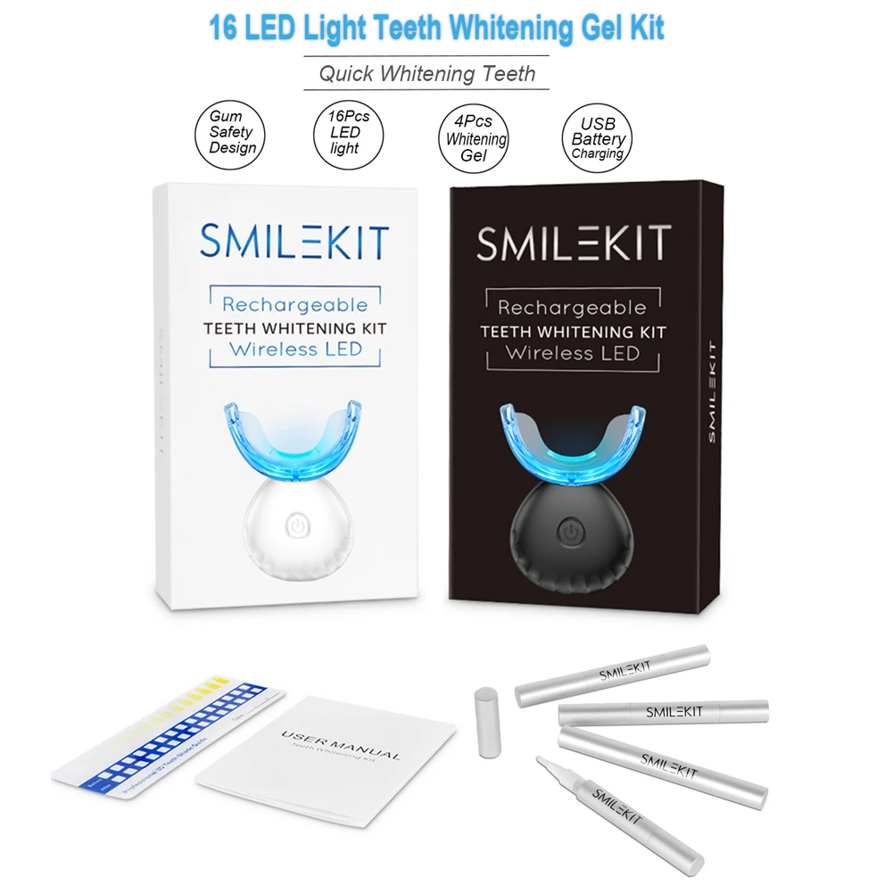 Dental Teeth Whitening Kit Min - Teeth Whitening With Blue Light review and price